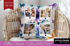 Floral Photo Pillow PNG - Sping Flowers Picture Frame Pillow Product Image 1