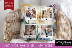 Floral Photo Pillow PNG - Sping Flowers Picture Frame Pillow Product Image 1