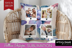 Floral Photo Pillow PNG - Sping Flowers Picture Frame Pillow Product Image 1