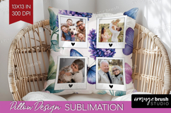Floral Photo Pillow PNG - Sping Flowers Picture Frame Pillow Product Image 1