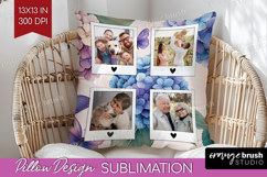 Floral Photo Pillow PNG - Sping Flowers Picture Frame Pillow Product Image 1