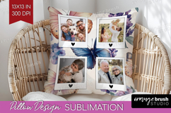 Floral Photo Pillow PNG - Sping Flowers Picture Frame Pillow Product Image 1