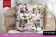 Spring Photo Pillow PNG - Flowers Picture Frame Pillow Cover Product Image 1