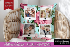 Spring Photo Pillow PNG - Flowers Picture Frame Pillow Cover Product Image 1