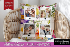 Spring Photo Pillow PNG - Flowers Picture Frame Pillow Cover Product Image 1