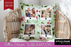 Spring Photo Pillow PNG - Flowers Picture Frame Pillow Cover Product Image 1