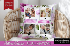 Spring Photo Pillow PNG - Flowers Picture Frame Pillow Cover Product Image 1
