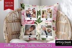Spring Photo Pillow PNG - Flowers Picture Frame Pillow Cover Product Image 1