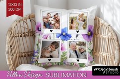 Wildflowers Photo Pillow PNG - Floral Picture Frame Pillow Product Image 1