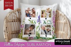 Wildflowers Photo Pillow PNG - Floral Picture Frame Pillow Product Image 1