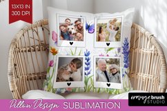 Wildflowers Photo Pillow PNG - Floral Picture Frame Pillow Product Image 1