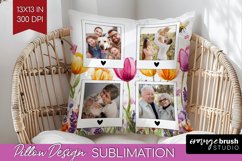 Wildflowers Photo Pillow PNG - Floral Picture Frame Pillow Product Image 1