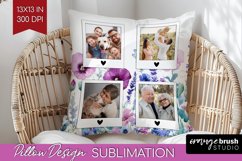 Wildflowers Photo Pillow PNG - Floral Picture Frame Pillow Product Image 1