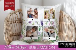 Wildflowers Photo Pillow PNG - Floral Picture Frame Pillow Product Image 1