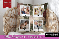 Floral Photo Pillow PNG - Peony Flower Picture Frame Pillow Product Image 1