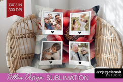 Floral Photo Pillow PNG - Peony Flower Picture Frame Pillow Product Image 1