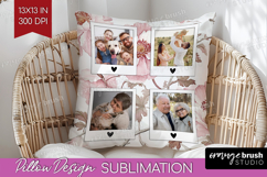 Floral Photo Pillow PNG - Peony Flower Picture Frame Pillow Product Image 1