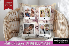 Floral Photo Pillow PNG - Peony Flower Picture Frame Pillow Product Image 1