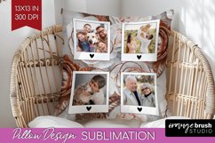 Rose Photo Pillow PNG - Floral Picture Frame Pillow Cover Product Image 1