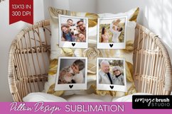 Rose Photo Pillow PNG - Floral Picture Frame Pillow Cover Product Image 1
