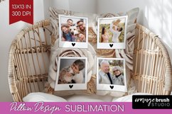 Rose Photo Pillow PNG - Floral Picture Frame Pillow Cover Product Image 1