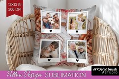 Rose Photo Pillow PNG - Floral Picture Frame Pillow Cover Product Image 1