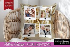 Rose Photo Pillow PNG - Floral Picture Frame Pillow Cover Product Image 1