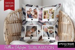 Rose Photo Pillow PNG - Floral Picture Frame Pillow Cover Product Image 1