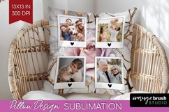 Rose Photo Pillow PNG - Floral Picture Frame Pillow Cover Product Image 1