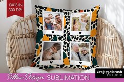 Leopard Print Photo Pillow PNG - Animal Pattern Picture Product Image 1