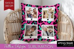 Leopard Print Photo Pillow PNG - Animal Pattern Picture Product Image 1