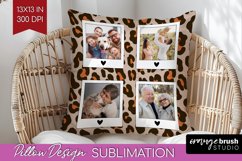 Leopard Print Photo Pillow PNG - Animal Pattern Picture Product Image 1