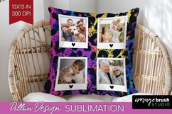 Leopard Print Photo Pillow PNG - Animal Pattern Picture Product Image 1