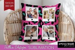 Leopard Print Photo Pillow PNG - Animal Pattern Picture Product Image 1