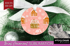 Pink Christmas Ornament PNG - Coquette Xmas PNG Sublimation Product Image 1