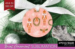 Pink Christmas Ornament PNG - Coquette Xmas PNG Sublimation Product Image 1