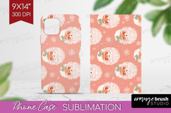 Pink Christmas Phone Case PNG - Coquette Xmas Case PNG Product Image 1