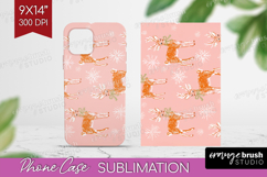Pink Christmas Phone Case PNG - Coquette Xmas Case PNG Product Image 1