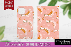 Pink Christmas Phone Case PNG - Coquette Xmas Case PNG Product Image 1