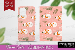 Pink Christmas Phone Case PNG - Coquette Xmas Case PNG Product Image 1