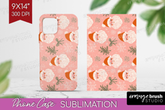Pink Christmas Phone Case PNG - Coquette Xmas Case PNG Product Image 1