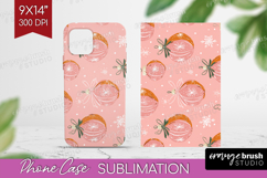 Pink Christmas Phone Case PNG - Coquette Xmas Case PNG Product Image 1