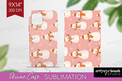 Pink Christmas Phone Case PNG - Coquette Xmas Case PNG Product Image 1