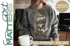 Chickadees Martini Cheers - 300 DPI - Hand Painted Product Image 4