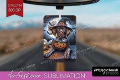 Pointer Dog Air Freshener PNG Halloween PNG Sublimation Product Image 1