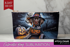 Pointer Dog Cosmetic Bag Halloween Makeup Bag PNG Product Image 1