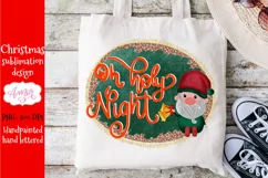 Christmas Sublimation design | Holy night PNG illustration Product Image 3