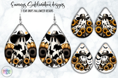 Halloween Ghost Earrings Design, Howdy Western Earrings Product Image 1