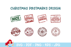 120 SUPER Christmas postmark bundle, mail delivery stamps Product Image 4