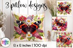 Butterfly with Spring Flowers PNG | Spring Floral Print Product Image 1